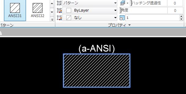 ハッチング ANSI31