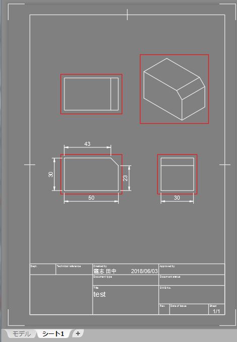 AutoCAD レイアウト シート